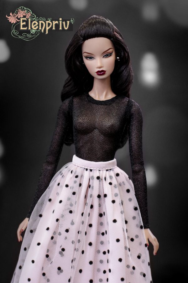 Black maxi skirt {Choose size} Fashion royalty FR2 Poppy Parker Blythe 11  1/2″ Brb MTM Yoga Silkstone Curvy MTM Momoko 12″ doll – ELENPRIV doll  fashions