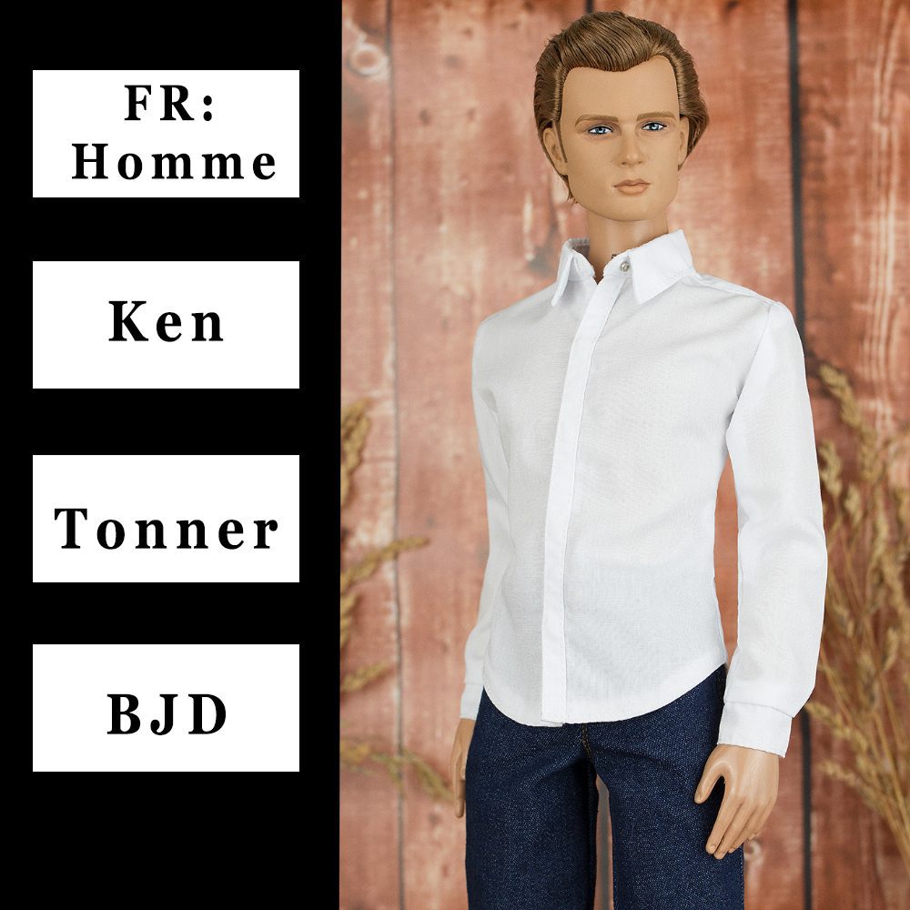 Fashion Royalty Homme Doll Size Shirt With Real Working